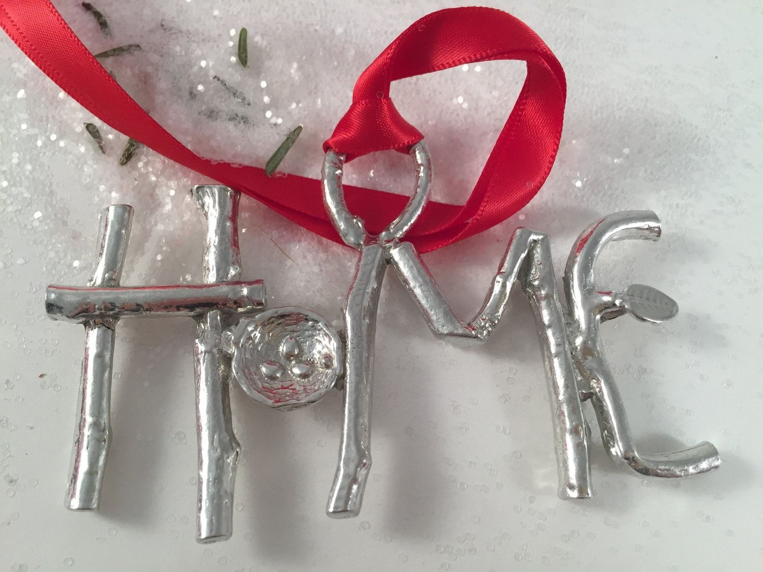Twig Words, Home- Christmas Ornament