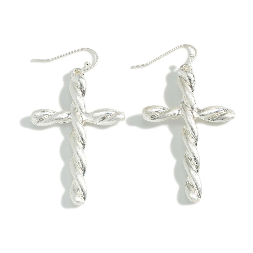 Twisted Cross Earrings