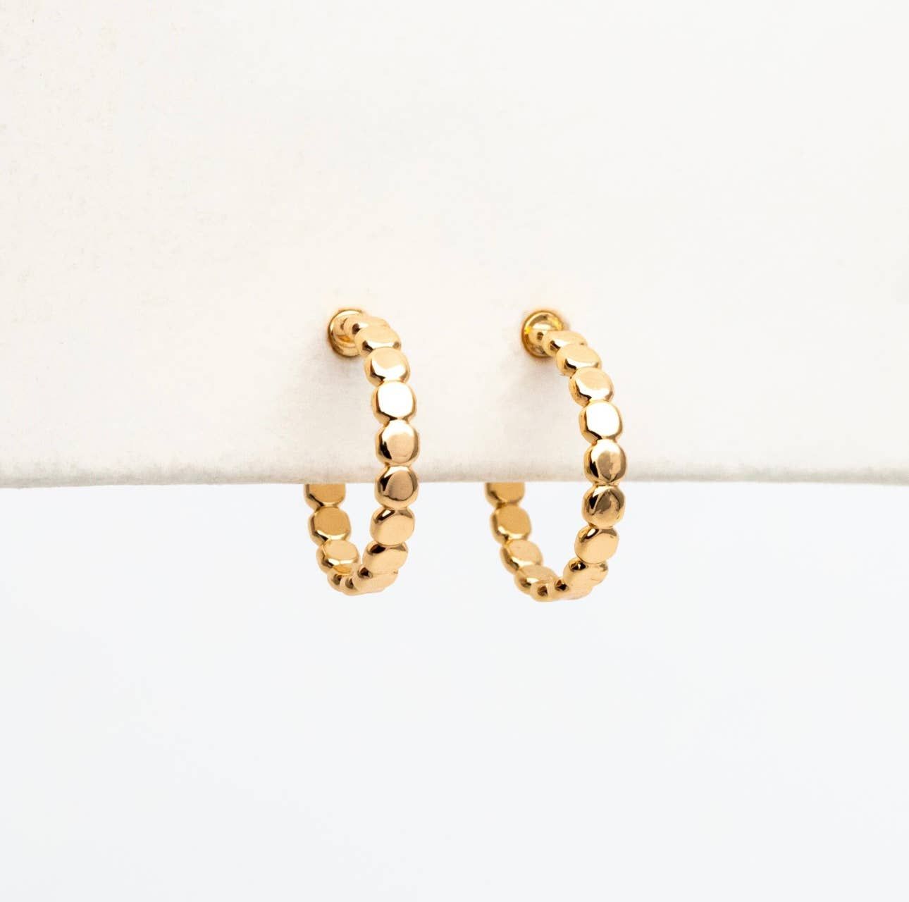 The Ali dainty hoop stud earrings