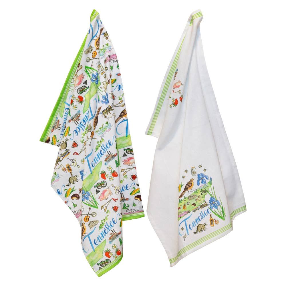 TN Tennessee State Collection 28" Cotton Tea Towels