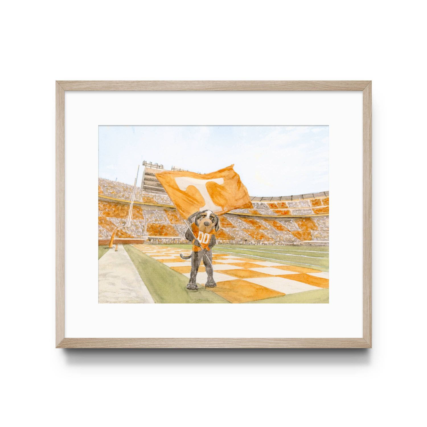 University of Tennessee Smokey Art Print : 5x7