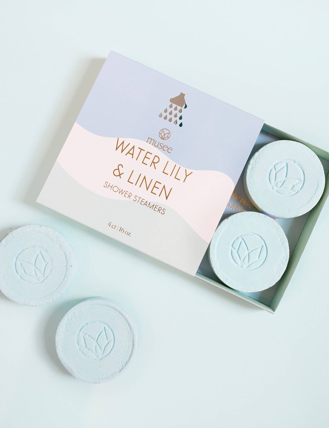 Water Lily &amp; Linen Shower Steamers