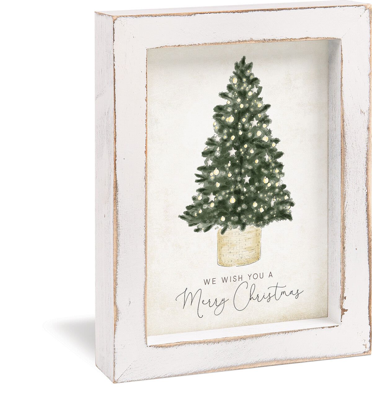 We Wish You a Merry Christmas Framed Decor
