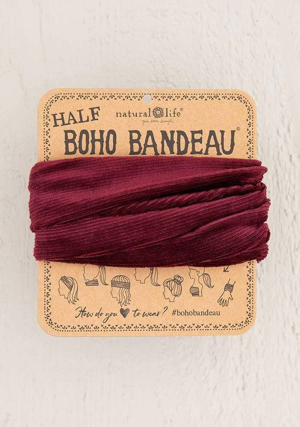 WINE CORDUROY BOHO BANDEAU®