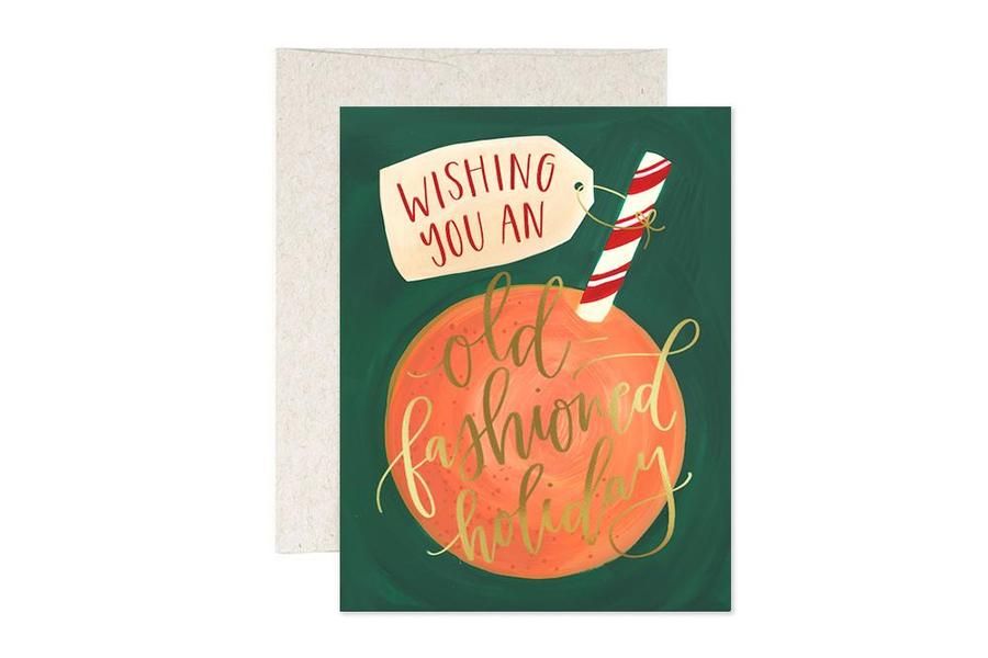 Wishing You An Old Fashioned Holiday- Christmas Card