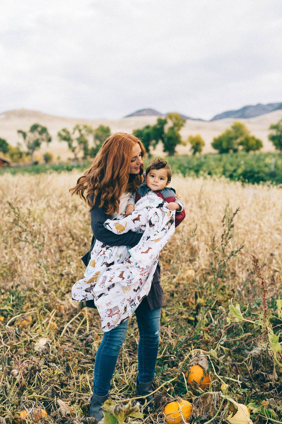 Woof- Cotton Muslin Swaddle Blanket