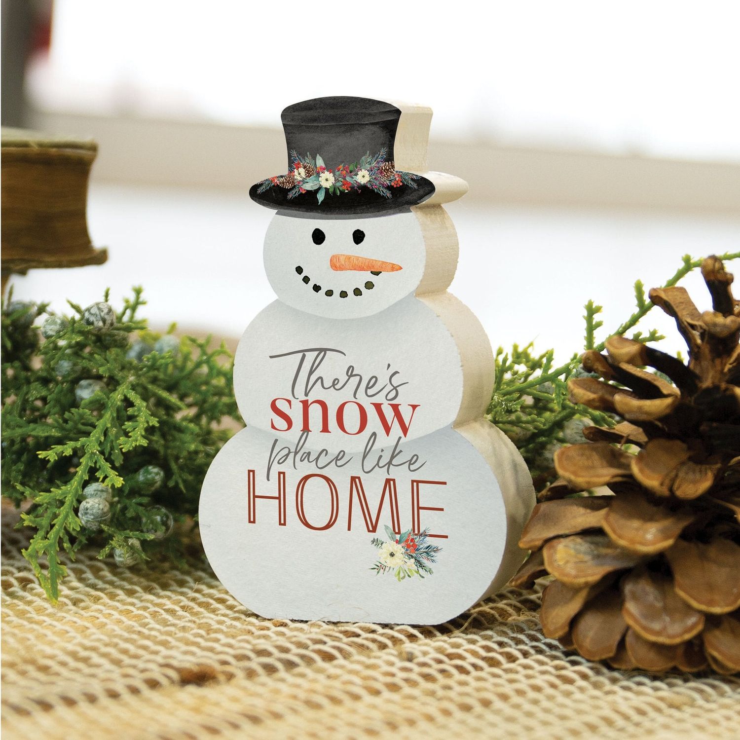 There's Snow Place like Home Snowman Decorative Sign