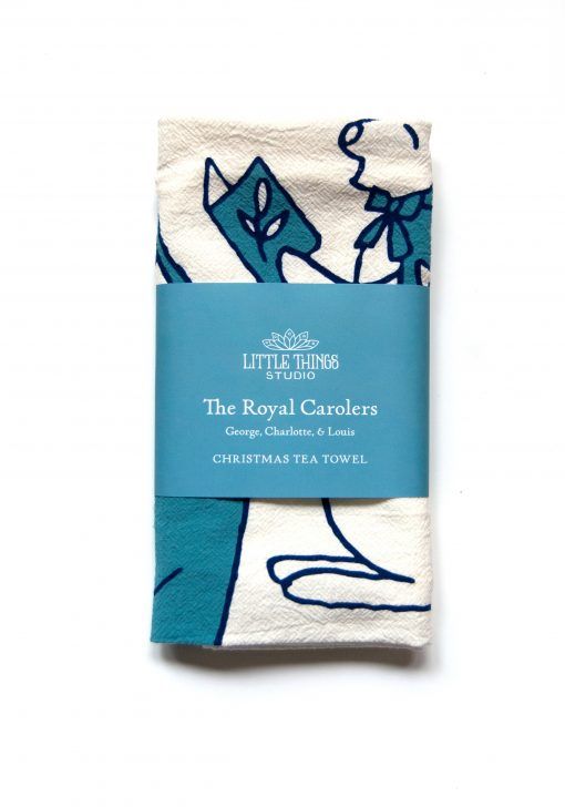 The Royal Carolers- Christmas Tea Towel