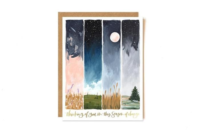 Thinking of You in This Season of Change- Greeting Card