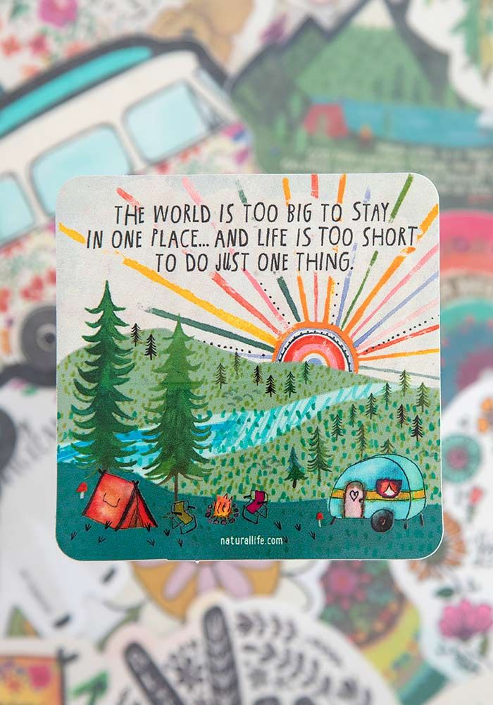 The World Is Too Big Vinyl Sticker