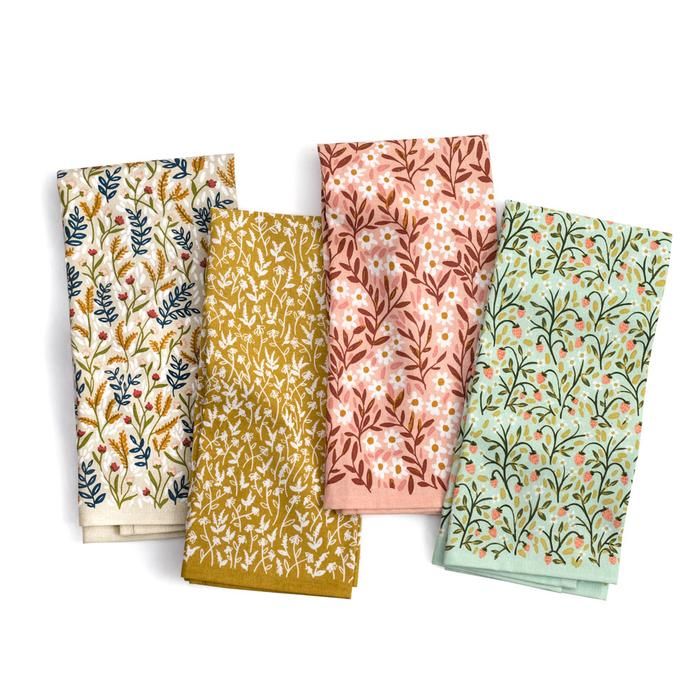 Tiny Floral Tea Towel Set