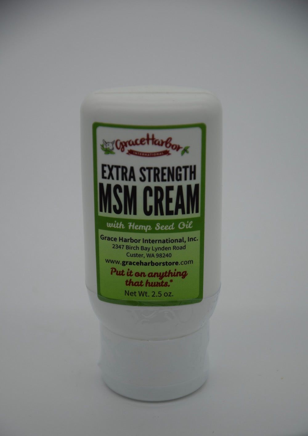 Travel Sized Extra Strength MSM Cream-with Hemp Seed Oil