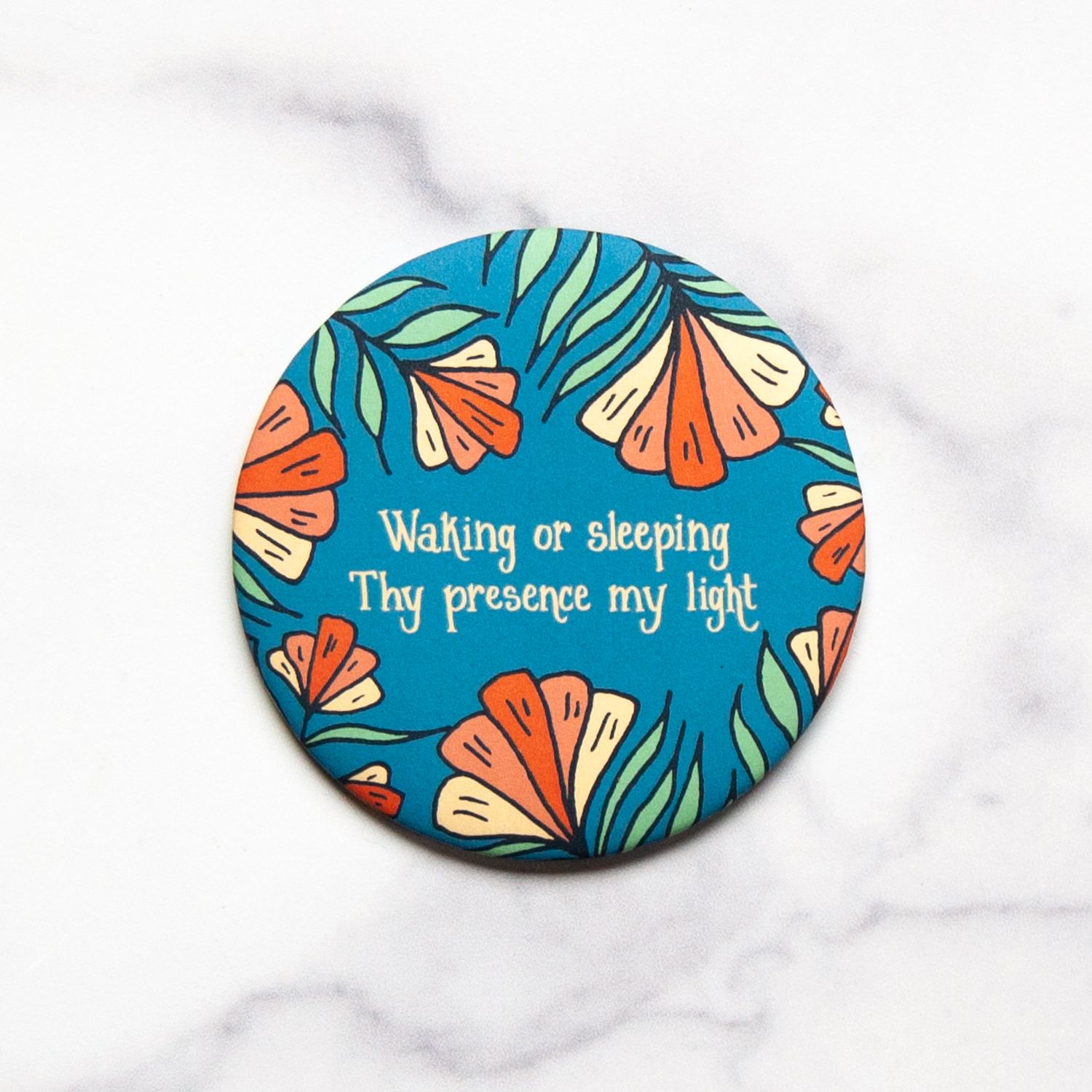Walking or Sleeping Round Magnet