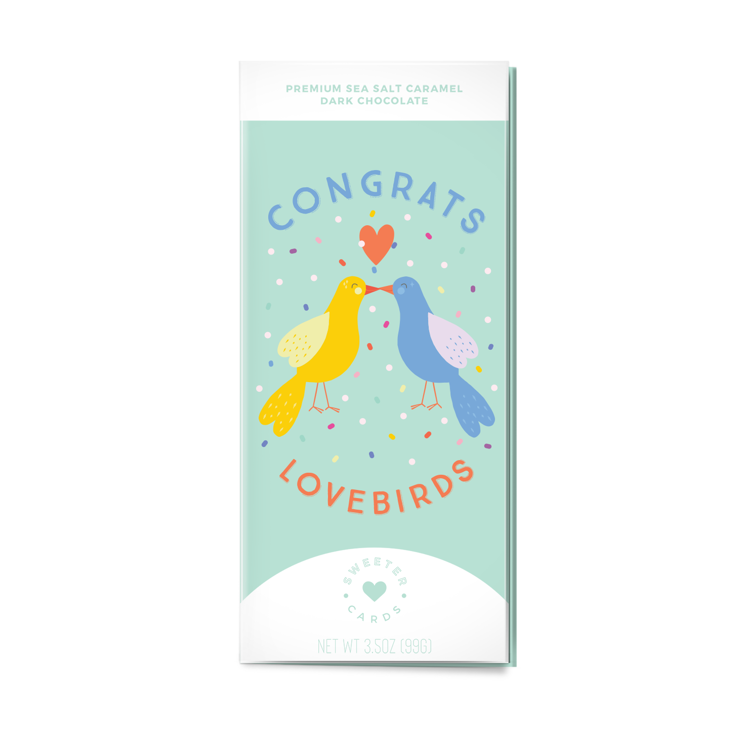 Wedding or Engagement Card with Chocolate INSIDE