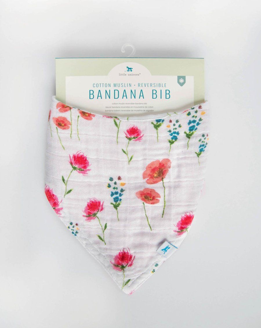 Wild Mums 2 Cotton Muslin - Reversible Bandana Bib