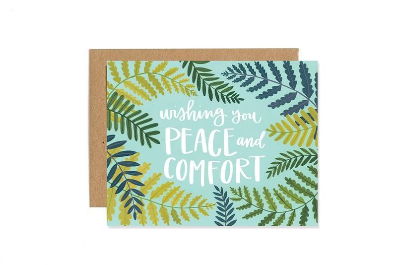 Wishing you Peace and Comfort- Greeting Card