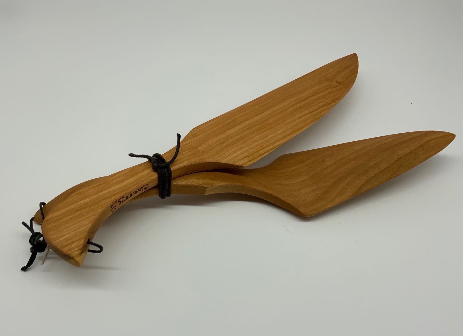 Wooden Cake Serving Set