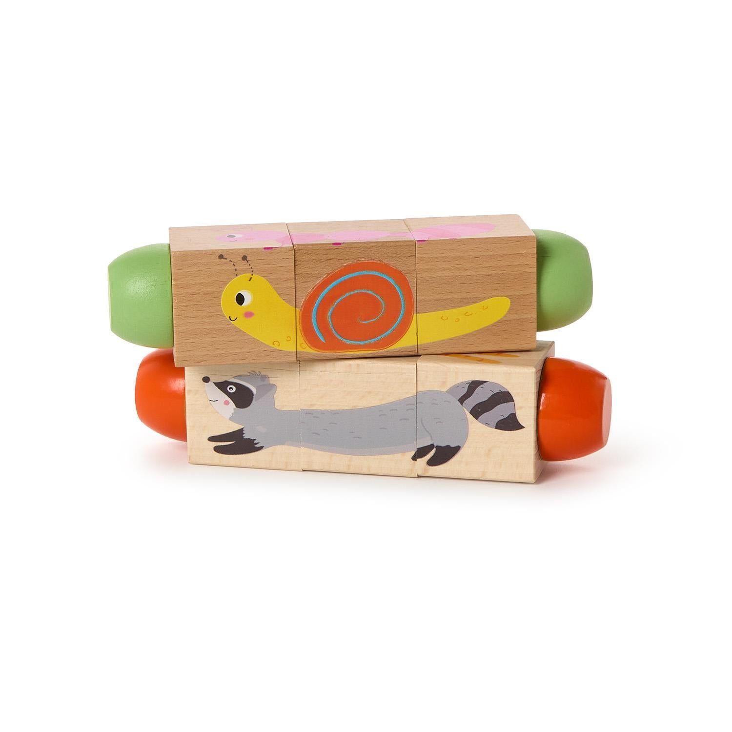 Wooden Twist Block Puzzle in Gift Box