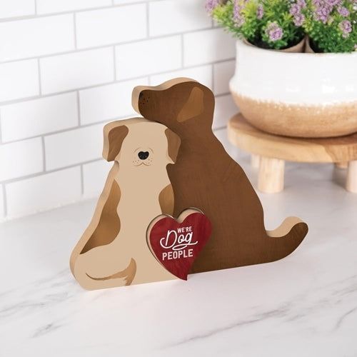 We're dog people nested decor