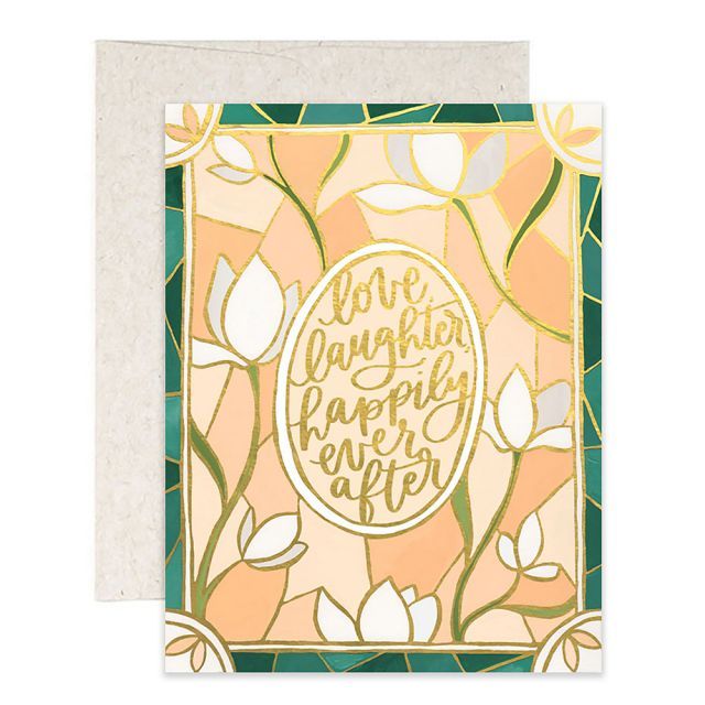 Wedding Stained Glass Card