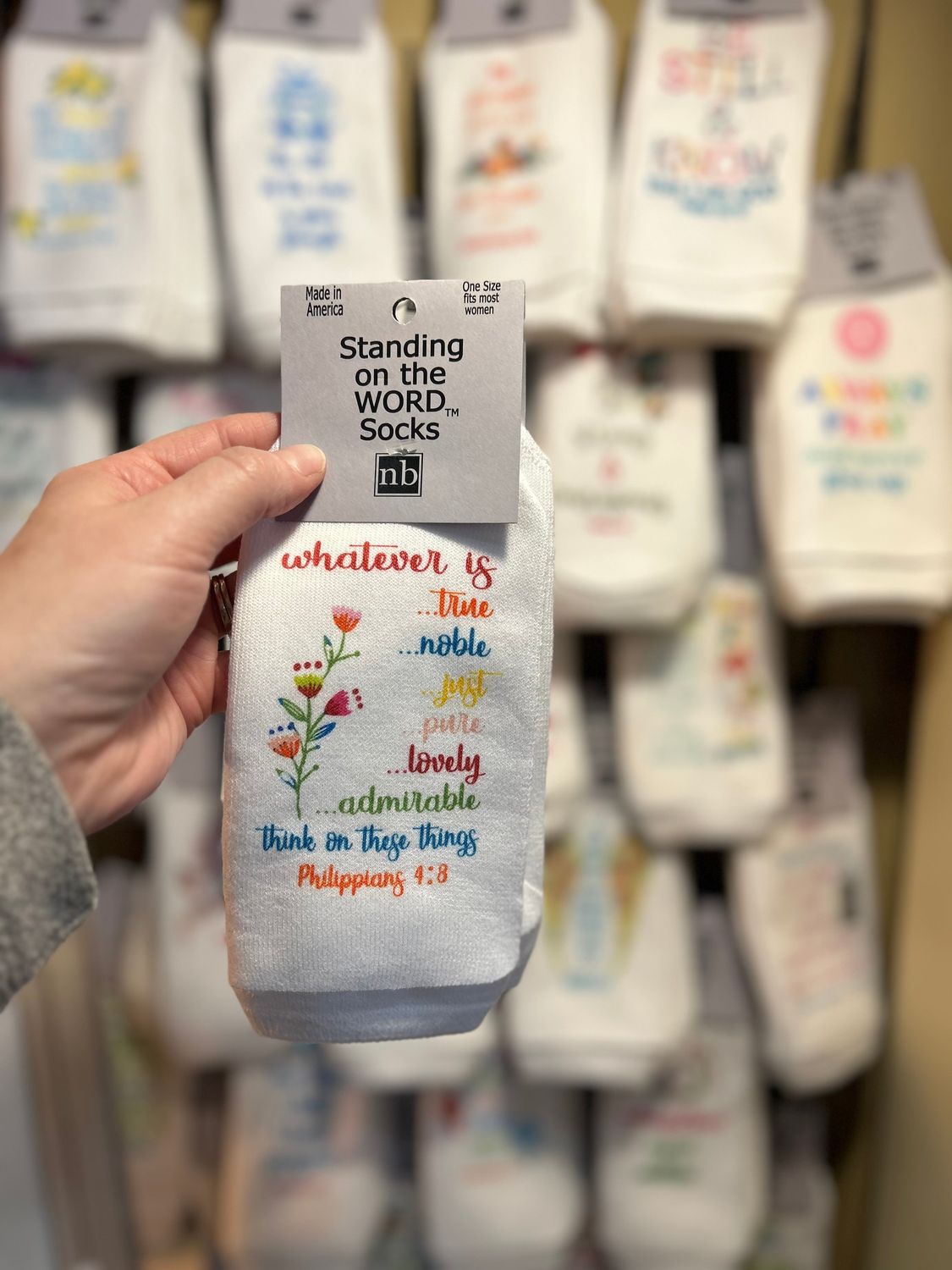 Whatever is true, noble, just...-Standing on the Word Socks
