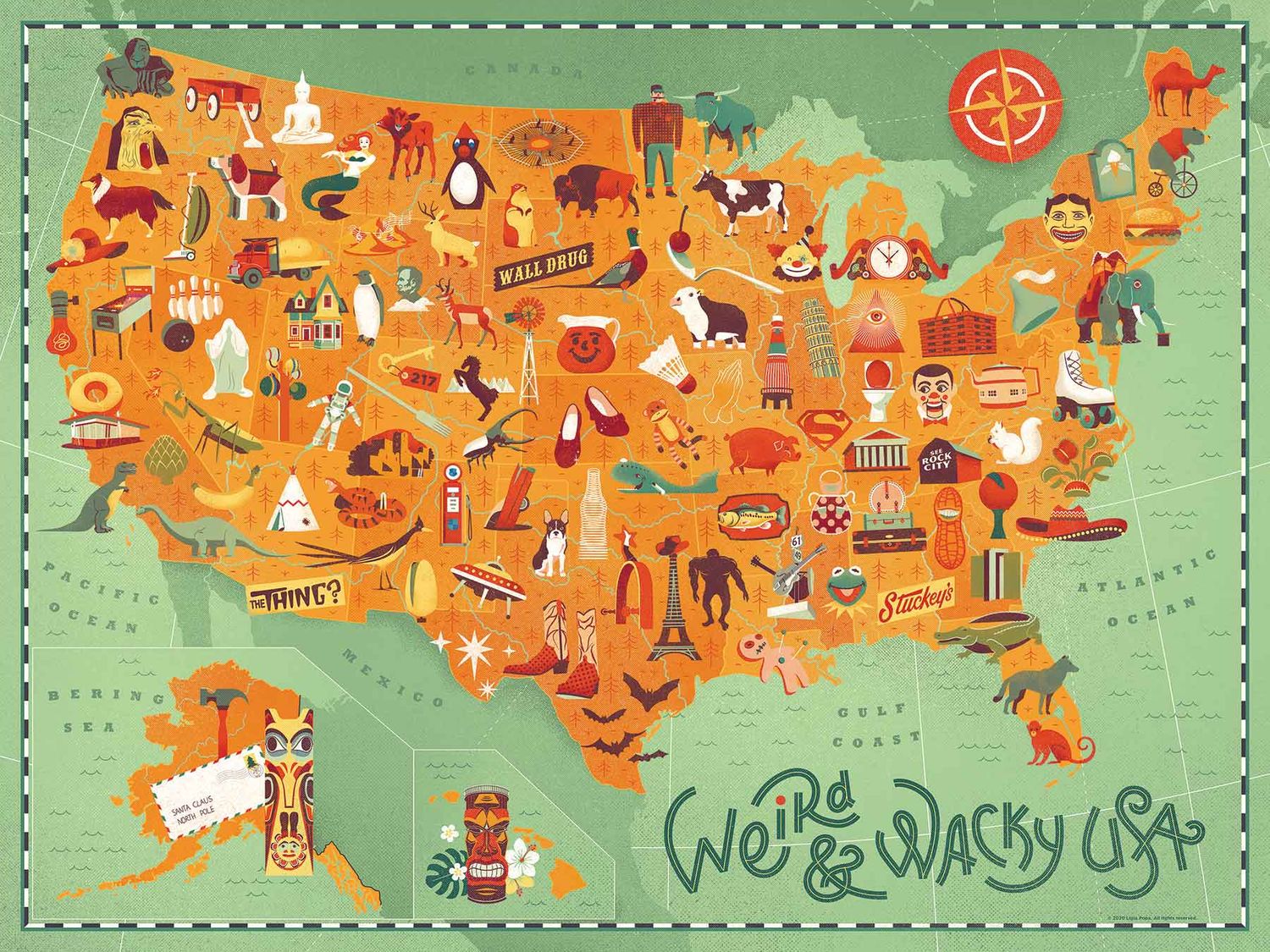 Weird &amp; Wacky USA Puzzle
