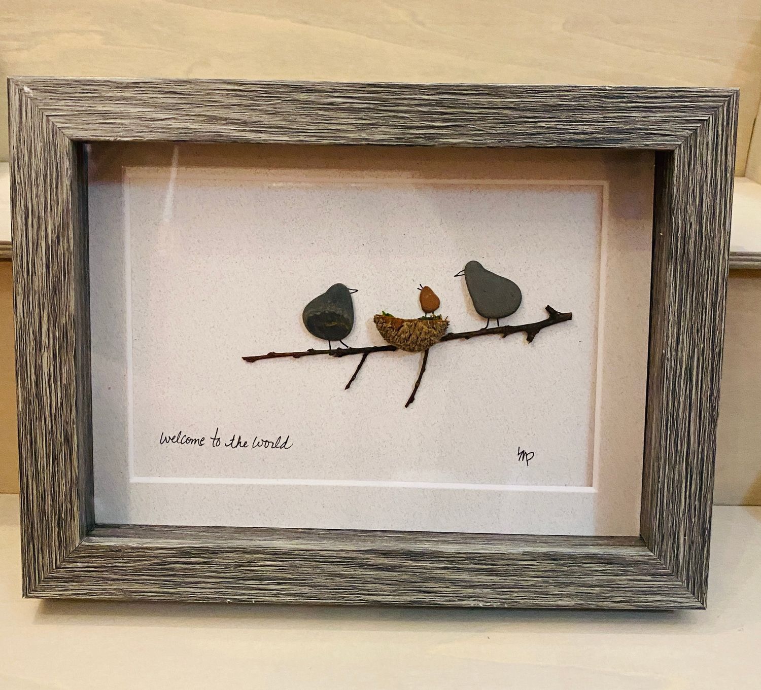 Welcome to the World Pebble Art