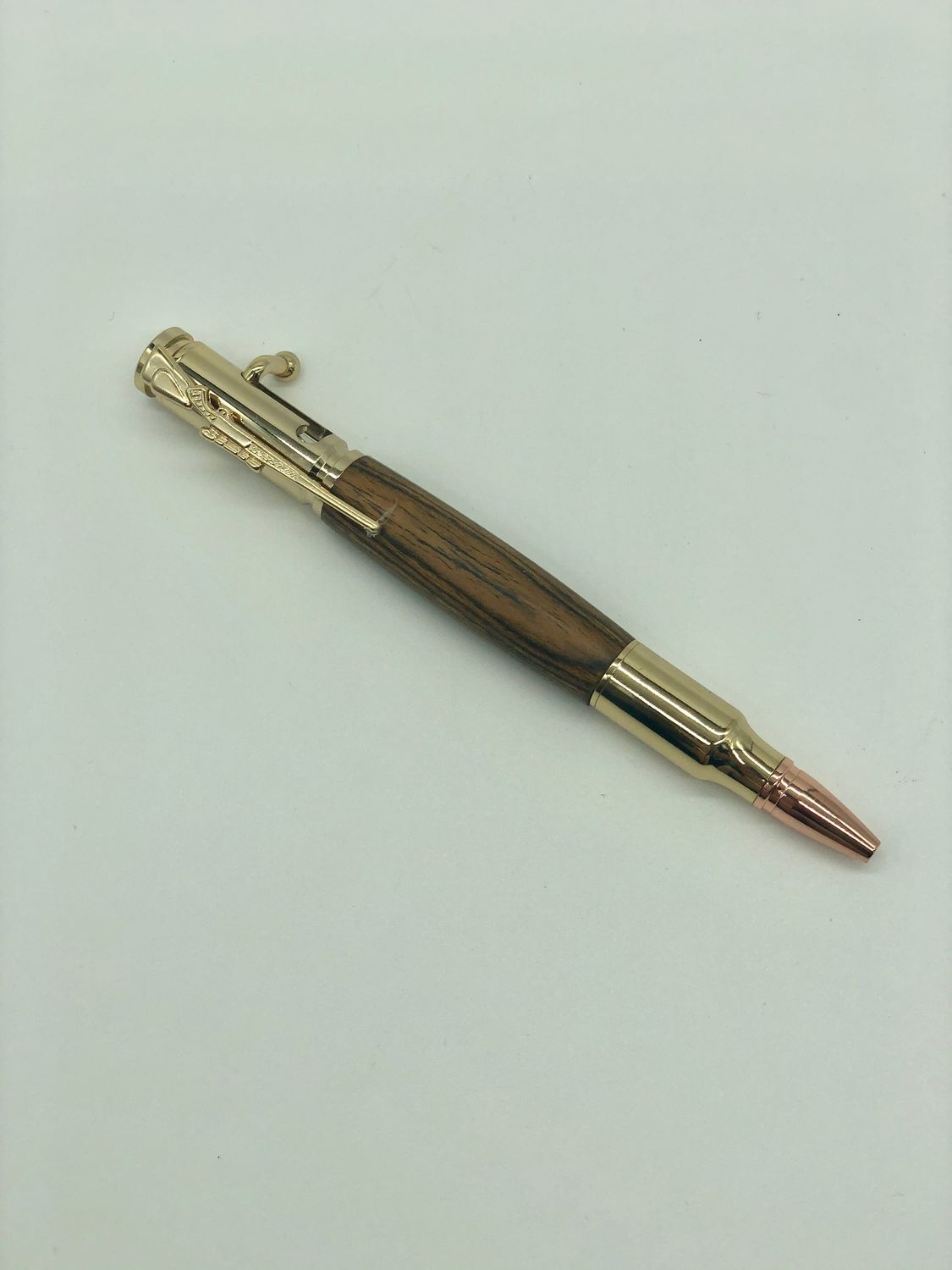 Wood and Gold Rifle Pen