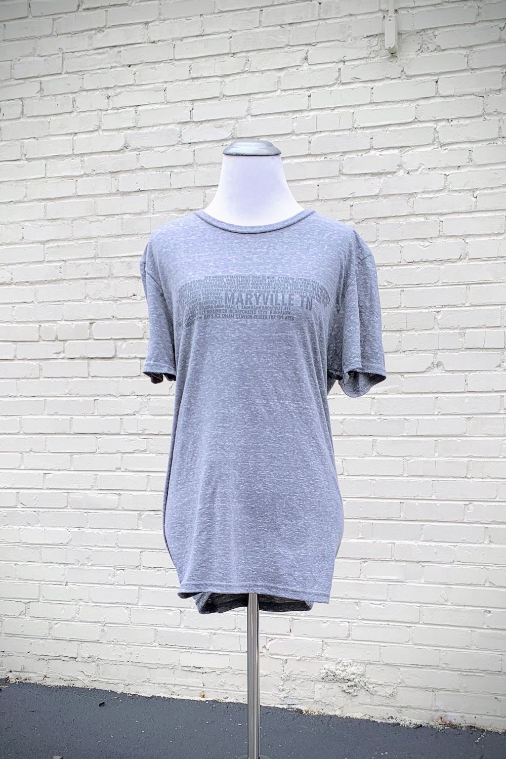 SALE- Maryville, Tennessee Landmarks Tee Heather Gray