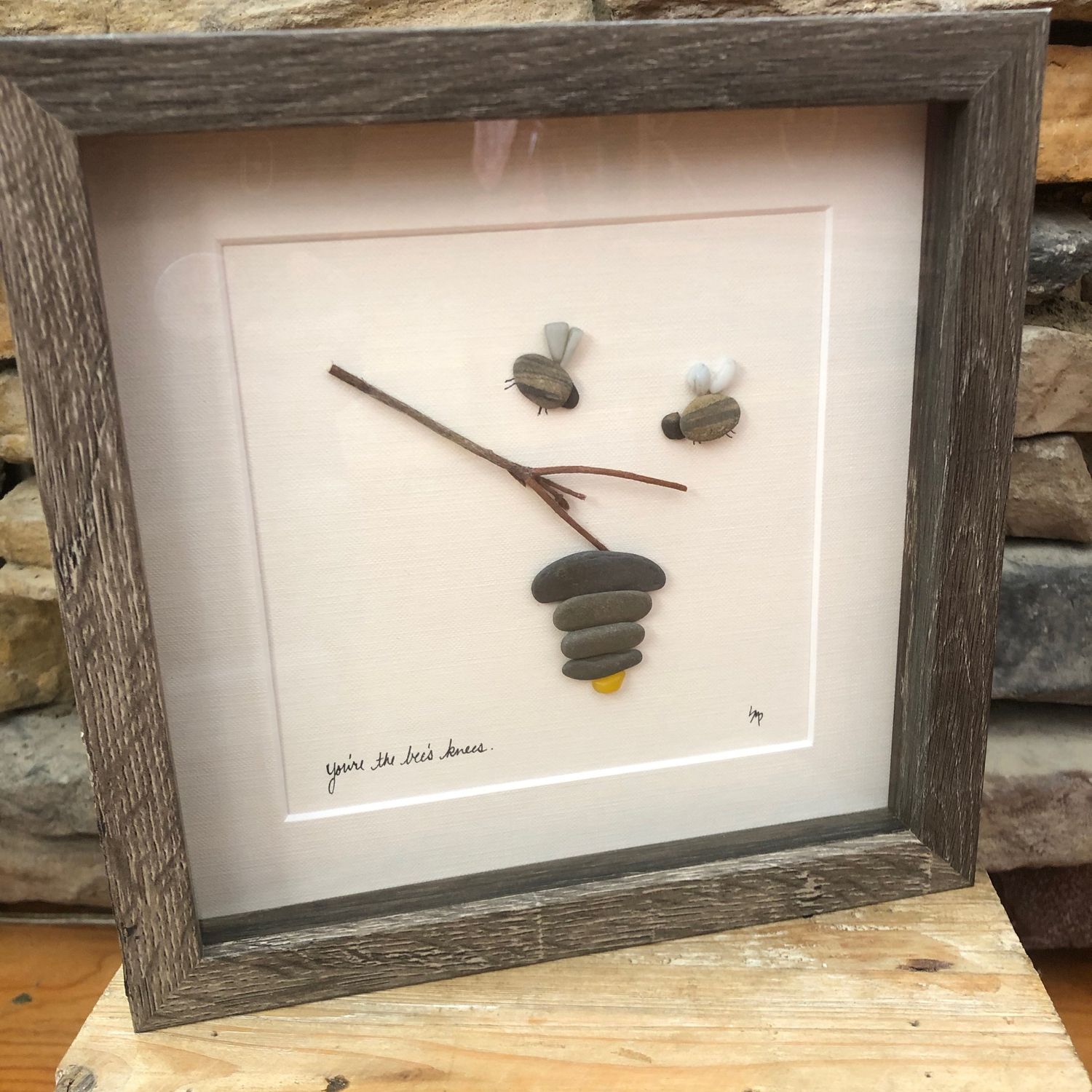 You're the Bees Knees Pebble Art