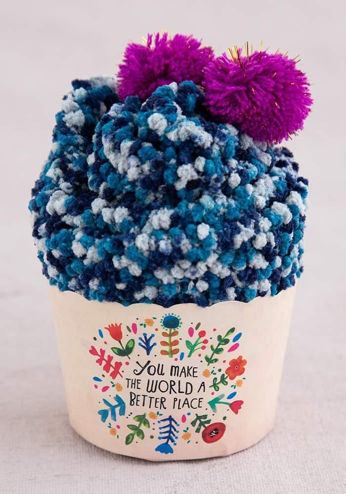 You Make the World a Better Place Cupcake Socks