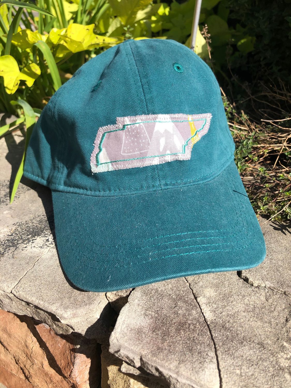 Tennessee Embroidered Applique Hat, Style: Green w/Mountains