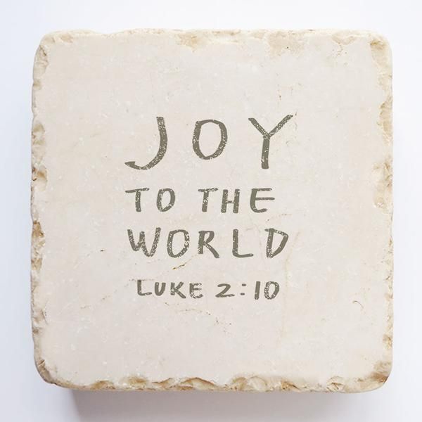 Luke 2:10 Scripture Stone, Size: Small