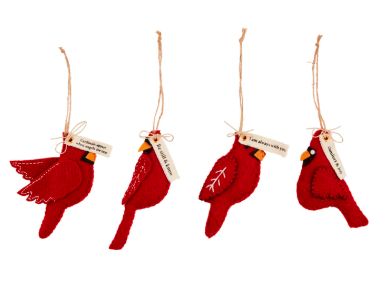 Felt Cardinal Ornaments
