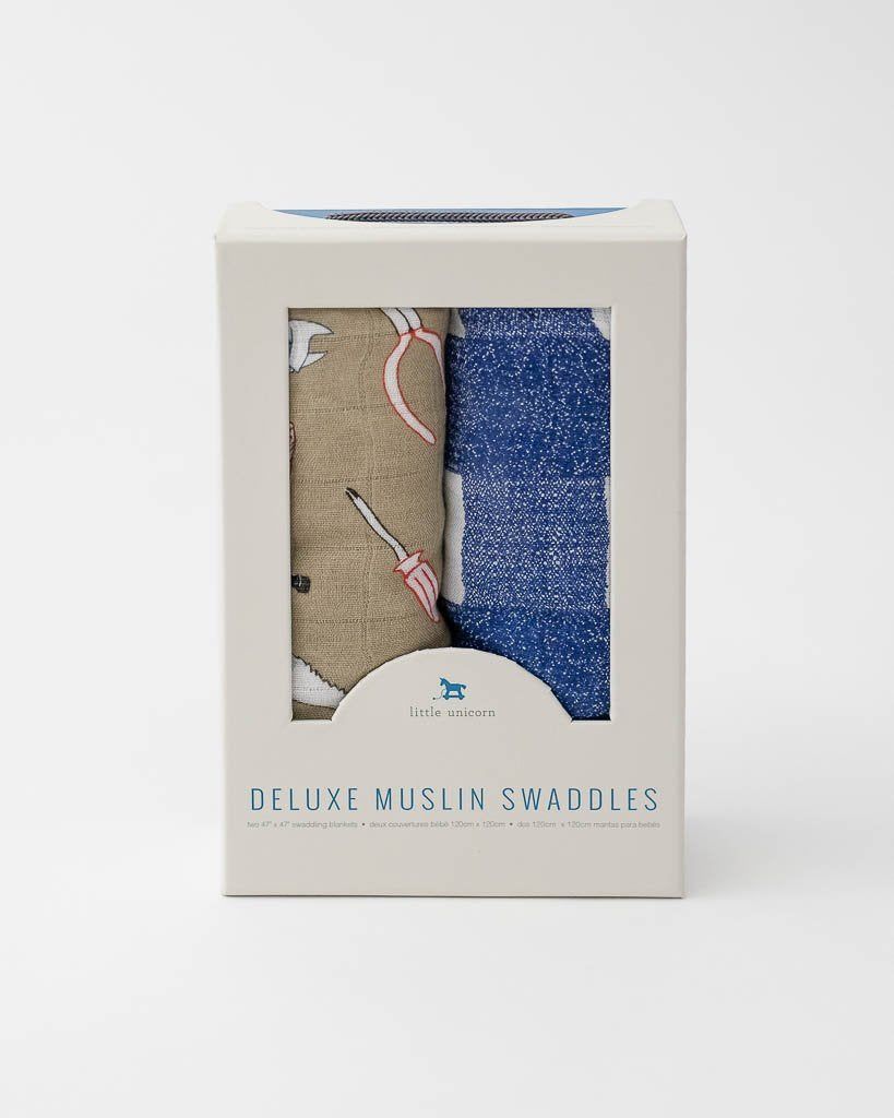 Work Bench Deluxe Muslin Swaddles