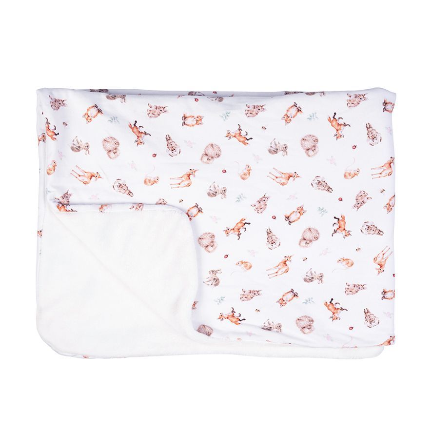 Woodland Animal Baby Blanket