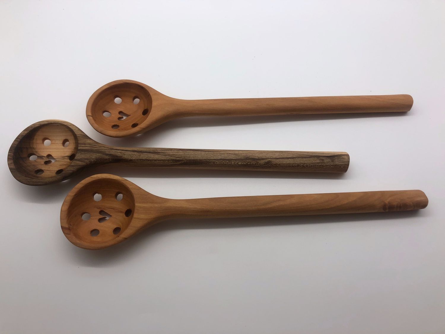 Wooden Heart Straining Spoon
