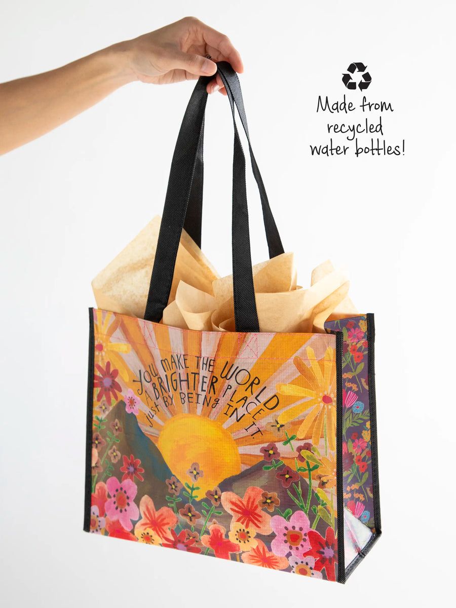 You make the World Brighter Large Happy Bag