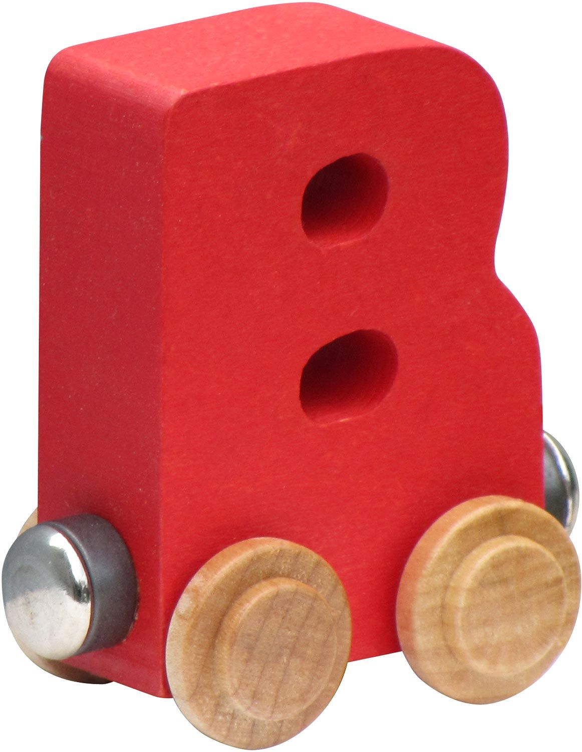 Letter B- Bright Colored Wooden Name Train
