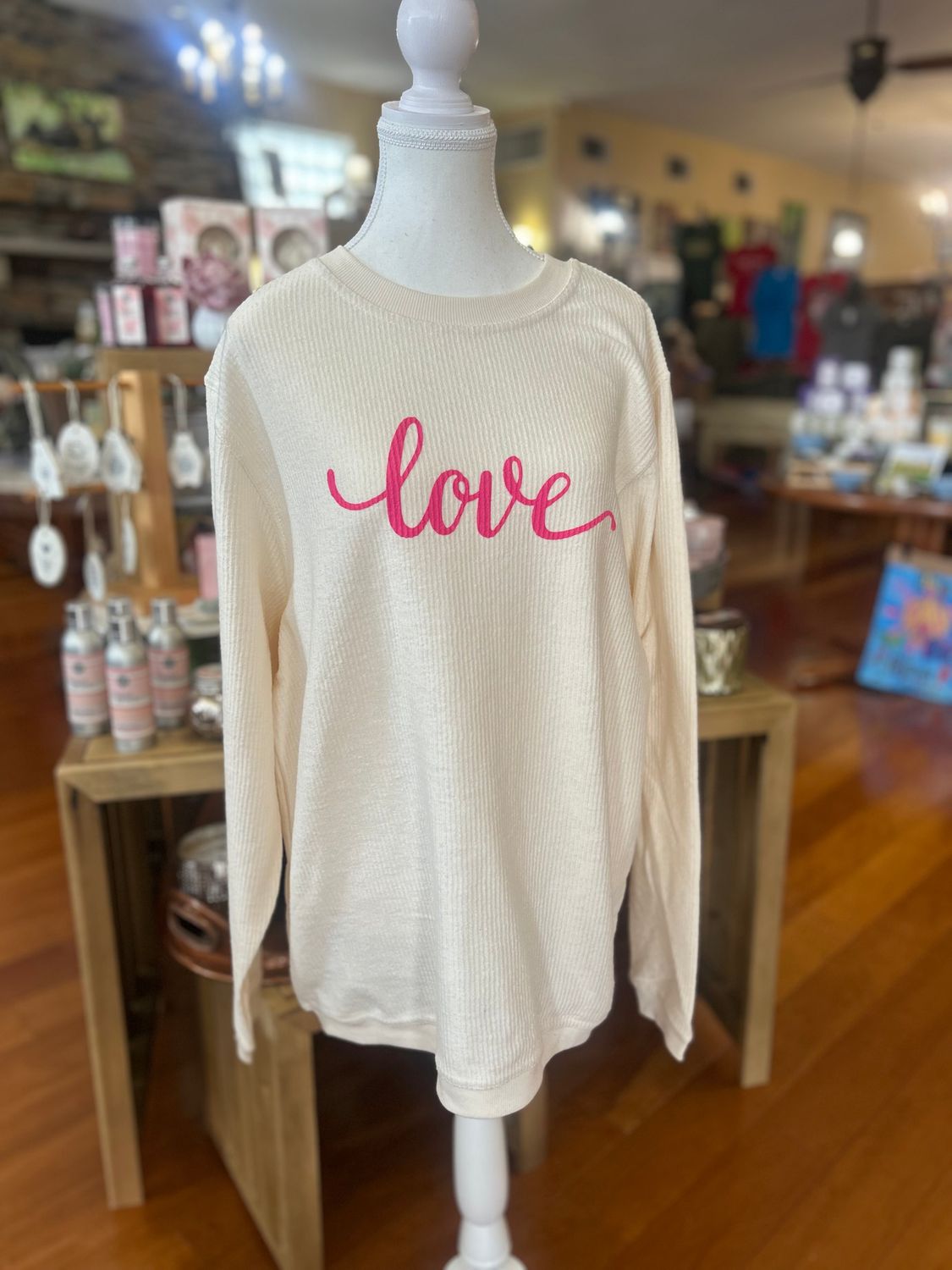 Love- Ribbed Crewneck