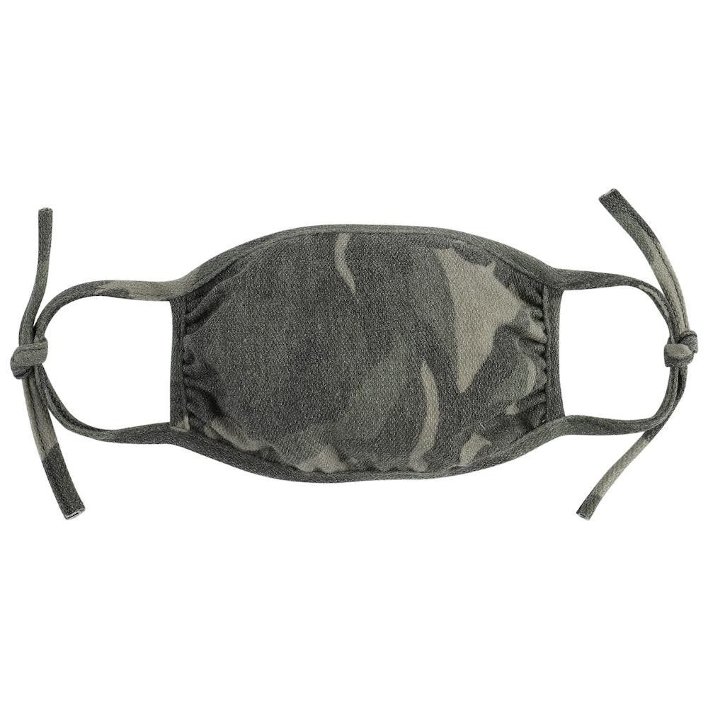 Assorted Adults Adjustable Face Masks with Ties, Style: Camo