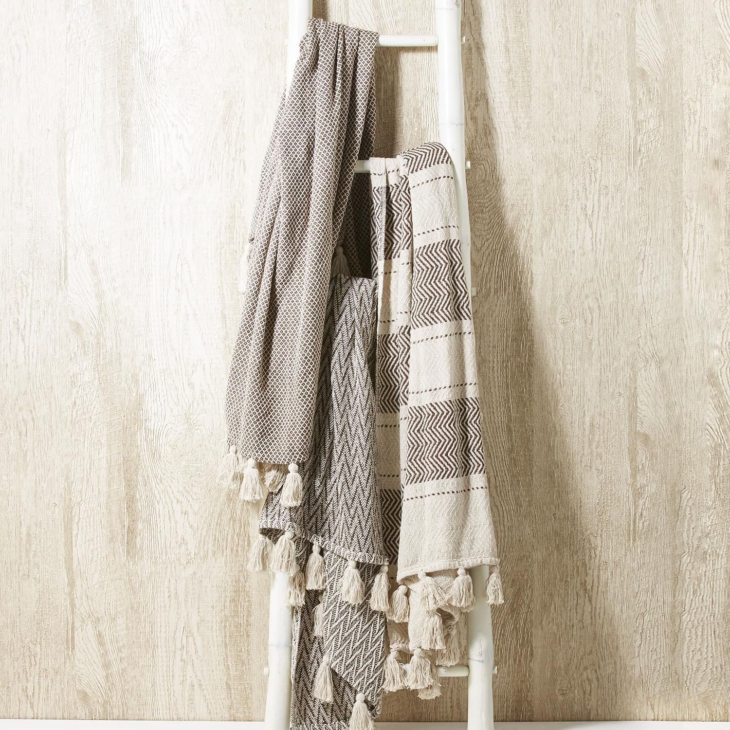 Natural Habitat Throw with Tassels