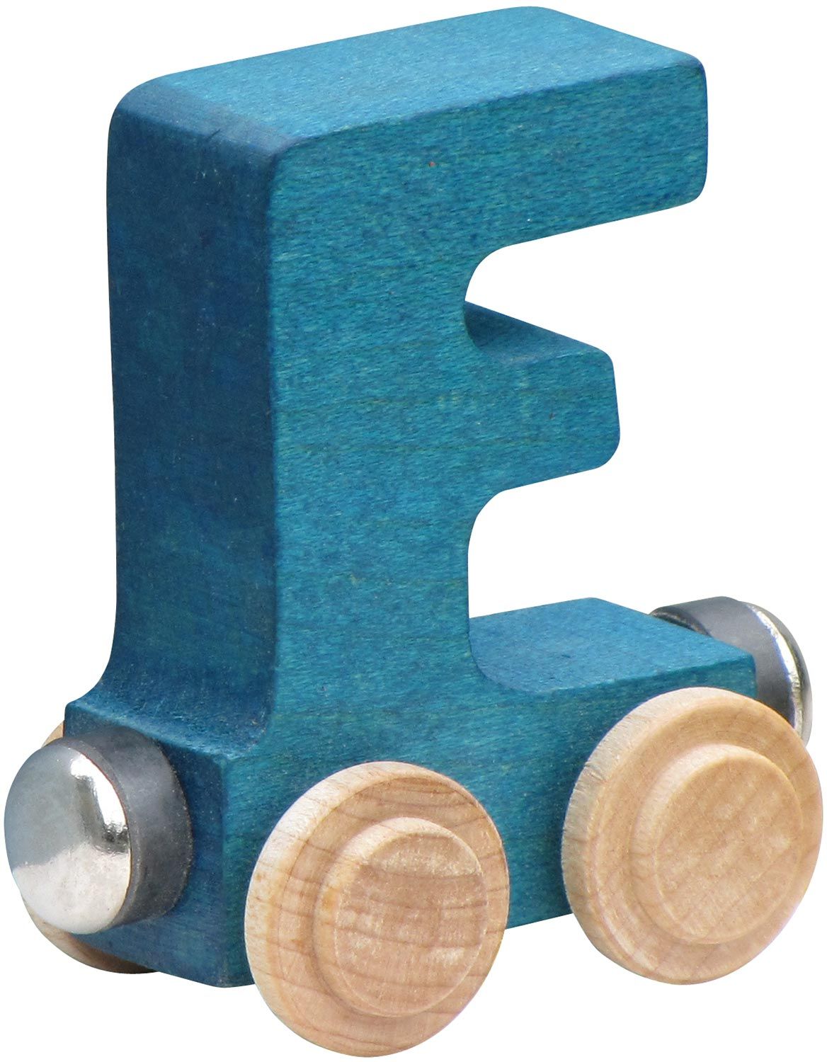Letter F- Bright Colored Wooden Name Train