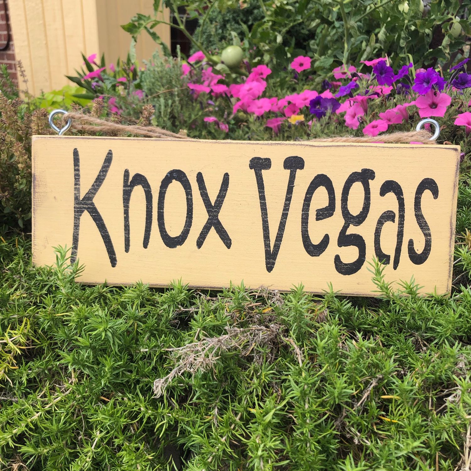 Wooden Sign- Knox Vegas