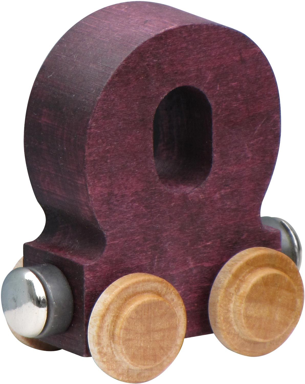 Letter O- Bright Colored Wooden Name Train
