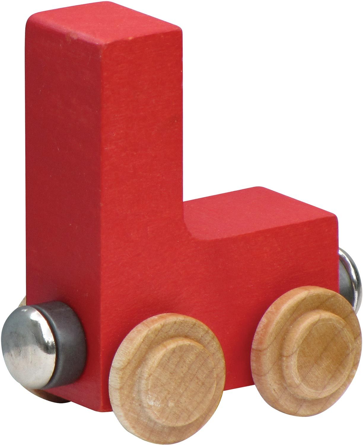 Letter L- Bright Colored Wooden Name Train