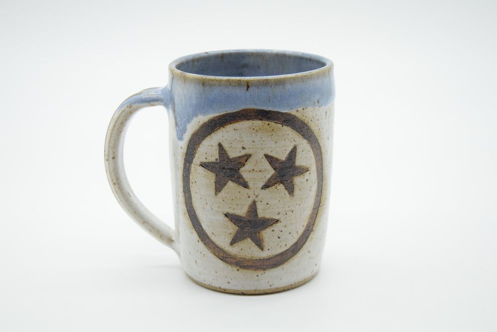 Tennessee Tristar Mug Blue Rim, Color: Blue Rim