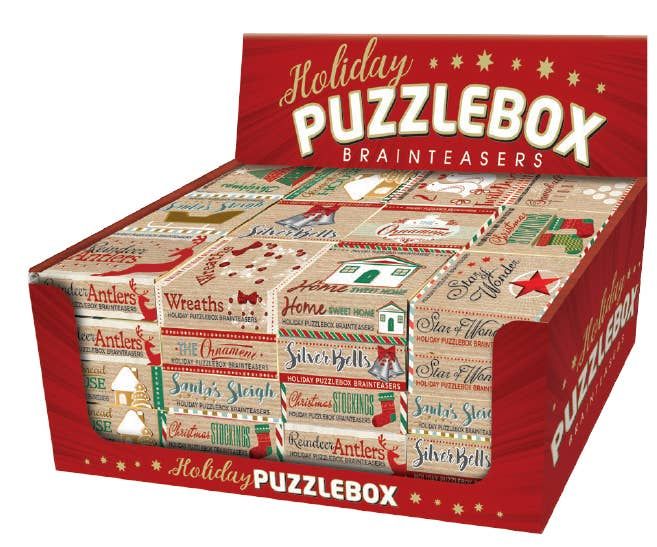 SALE- Assorted Holiday Puzzlebox Brainteasers