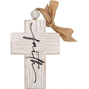 Decorative Inspirational Cross, Title: Faith