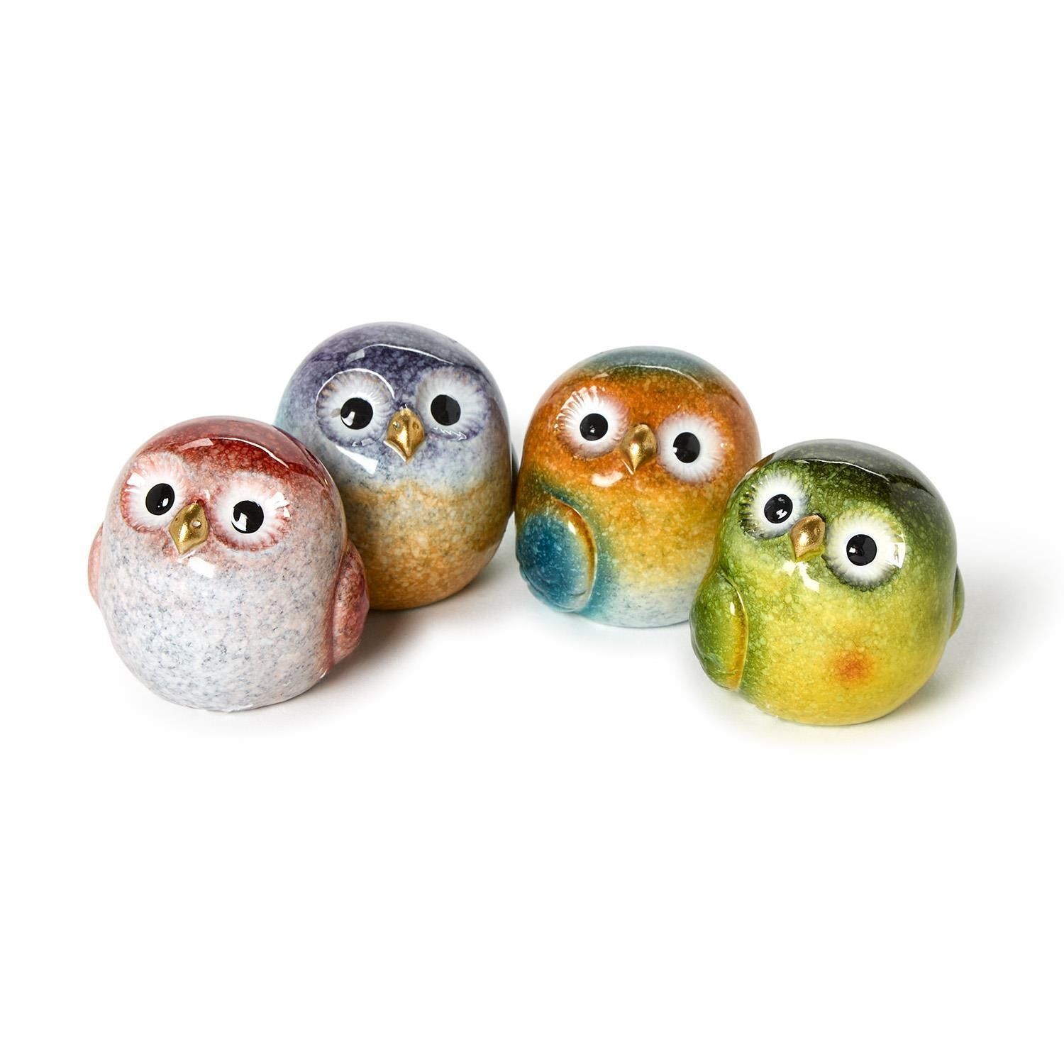 Birds of a Feather Hand-Painted Owls